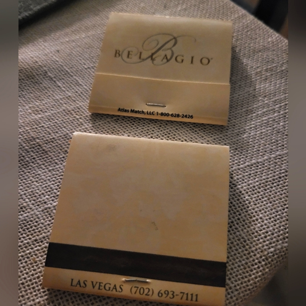 Bellagio Las Vegas Nevada Casino matchbook